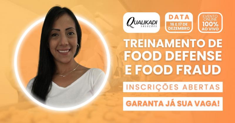 Treinamento de Food Fraud e Food Defense - Online 16 e 17/12/2024