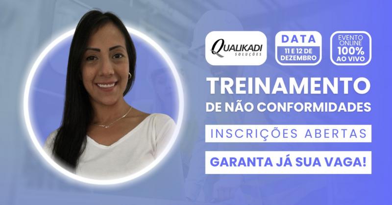 Treinamento de Não Conformidades - Online 11e 12/12/2024